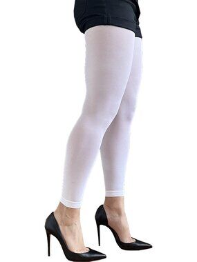 White Footless Tights